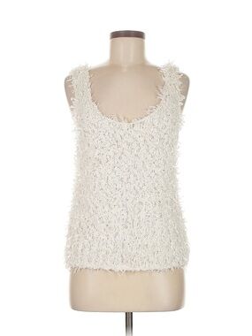 Lou & Grey Cream Textured Eyelash Knit Tank